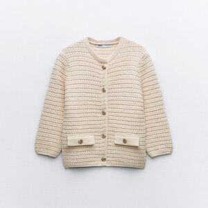 Zara Cream Knit Cardigan